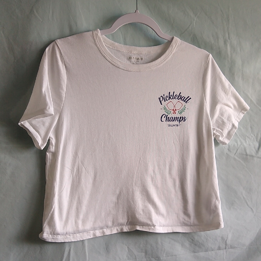 Gildan White Pickleball Champs Tee